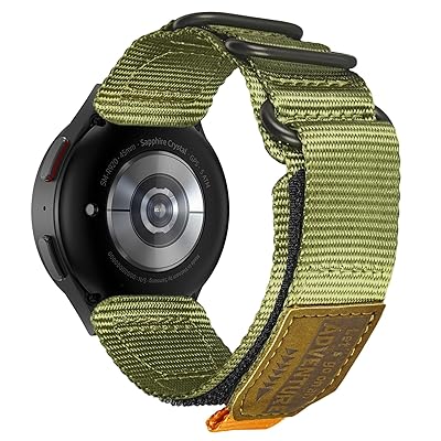 [torbollo] 22mm 時計バンド コンパチブル Samsung Watch 3 45mm/Samsung watch 46mm/Samsung Gear S3 Classical/Frontie ナイロンとレザー素材,パンチングと3つのバッ(2)