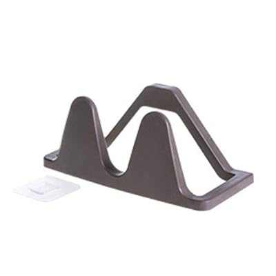 HJ スリッパラック 超強力 粘着式 壁掛け スリッパホルダー スリッパスタンド スリッパ収納 省スペース 2足 バスルーム 壁マウント 玄関 靴ラック (ブラウン, 2個セット)