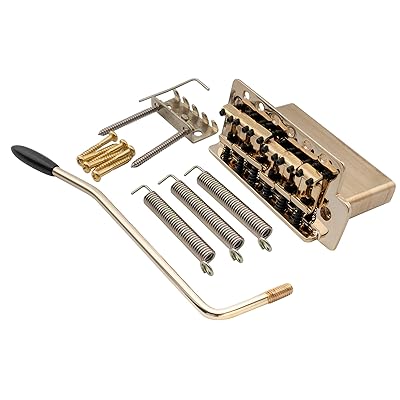 Musiclily Pro 10.5mmヴィンテージ 6点止めトレモロユニットブリッジ 36mmソリッドブラスブロックSquie..