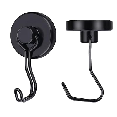 EGEN [ 2個セット] 超強力マグネットフック垂直耐荷重30kg 水平耐荷重10kg直径32mm 錆びない 防腐食 キ..