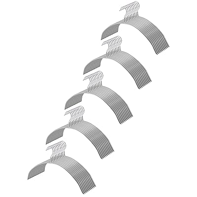 HOSUR ハンガー すべらない 跡がつかないハンガー 50本 型崩れ防止 かたくずれ防止 はんがー 洗濯ハンガー 省スペース スーツハンガー グレー