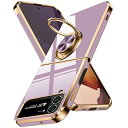 Galaxy Z Flip3 5G ケース リング SC-54B SCG12 耐衝撃 TPU ソフトケース 薄型 軽量 さらさら肌触り ストラップホール付き カバー サムスン ギャラクシー z flip3 5g ケース 米軍MIL規格取得 衝撃吸収(2)