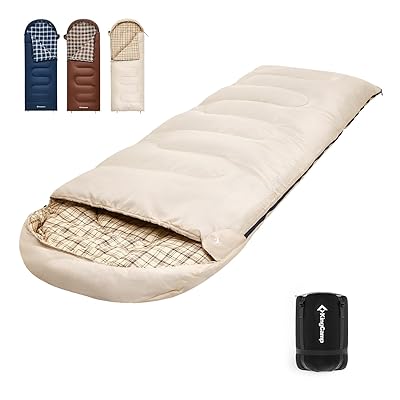 KingCamp 寝袋 シュラフ 封筒型 ワイドサイズ 長さ230cm 幅90cm 連結可能 キャンプ アウトドア 快適温度0℃-10℃ 3シーズン用 春用 収納袋付き KingCamp 寝袋 シュラフ 封筒型 ワイドサイズ 長さ230cm 幅90cm 連結可能 キャンプ アウトドア 快適温度0℃-10℃ 3シーズン用 春用 収納袋付き