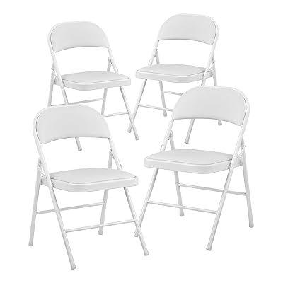 BOOSDEN パイプ椅子 4脚セット 折りたたみ 椅子 折りたたみチェア おりたたみいす 背もたれ 会議イス ダイニングチェア 室内 軽量 おしゃれ 省スペー...