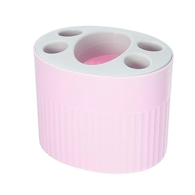 VOCOSTE 歯ブラシスタンド 歯ブラシホルダー バスルーム用 大容量 収納 11.9x9.2x9.5cm 1個 桜色