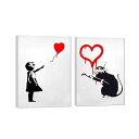 Banksy バンクシー 風船と少女 絵画 大きい ポスター アートパネル インテリア 壁飾り 壁掛け インテリア バンクシー ポスター バンクシー アートパネ...