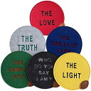 MinniLove 色彩コースター 断熱パッド 吸水 丸型 耐熱性 高耐久性 プレゼントセット 茶屋カフェ レストラン 適用飲酒 飲茶 飲コーヒー (1セット6...