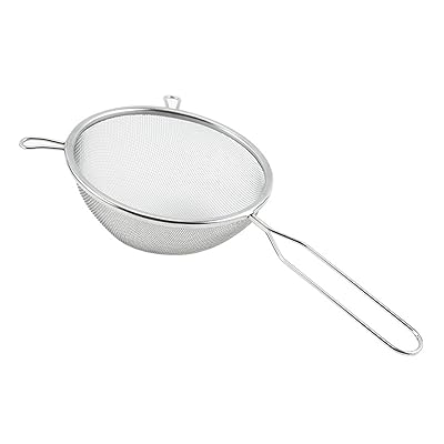 Doyime こし器 粉ふるい 細かいメッシュ ふるい ステンレス製 取っ手付き 食洗機対応 小麦粉 片栗粉 コ..