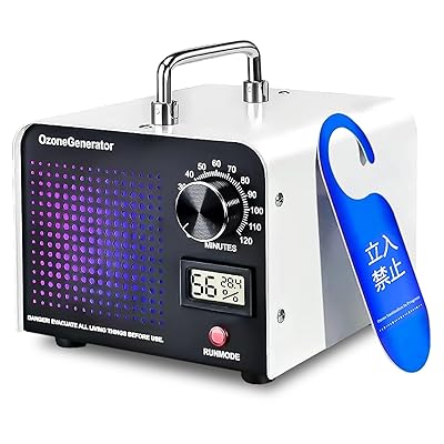 オゾン発生器 業務用オゾン脱臭器 120分タイマー 家庭用 省エネ 静音 脱臭装置 消臭 日本語説明書付き ..
