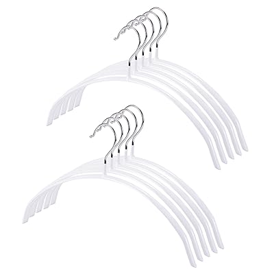 HOSUR すべらないハンガー 跡がつかないハンガー 10本 型崩れ防止 かたくずれ防止 はんがー 洗濯ハンガー 省スペース スーツハンガー ホワイト