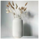 花瓶 フラワーベース 陶器 白 おしゃれ モダン 北欧 花瓶 フレンチライン ホワイト高さ20cm