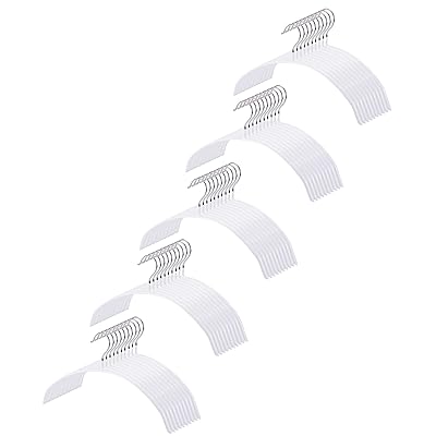 HOSUR ハンガー すべらない 跡がつかないハンガー 50本 型崩れ防止 かたくずれ防止 はんがー 洗濯ハンガー 省スペース スーツハンガー ホワイト
