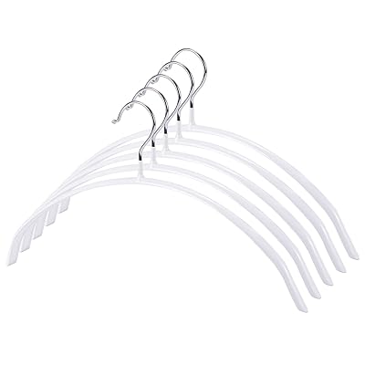 HOSUR ハンガー すべらない 跡がつかないハンガー 5本 型崩れ防止 かたくずれ防止 はんがー 洗濯ハンガー 省スペース スーツハンガー ホワイト