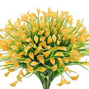 Bacucine 造花 オランダカイウ 24束セット 人工 カラーリリー 枯れない花 屋外用造花 フェイクフラワー アーティシャルフラワー 人工観葉植物 造花グ...