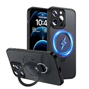 Magic John いphone12 pro max ケース 半透明 商務 スタンド付き 隠し収納 スマホケース iphone 12promax 滑り止め 耐衝撃 カメラ保護 TPU製フレーム ズレにくい ホコリ付きにくい 携帯ケース iphone