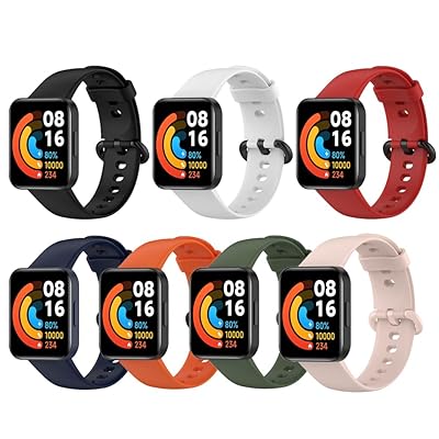 [PINHEN] for Redmi Band 2 シリコンバンド 7本セット 替えバンド スマートウォッチベルト スポーツバンド 腕時計バンド (Redmi Band 2（7 Pcs）)
