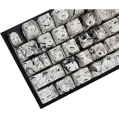 アニメ キーキャップ 108 PBT 昇華型 OEM Cherry MX Switchメカニカルキーボード keycaps (黒と白) アニメ キーキャップ 108 PBT 昇華型 OEM Cherry MX Switchメカニカルキーボード keycaps (黒と白)