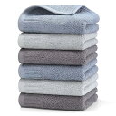 HomeFirst フェイスタオル 6枚セット タオル 約71x35cm 重さ約100g/枚 タオル 綿100% 人気 ホテル仕様 タオル ふんわり 柔らかな肌...