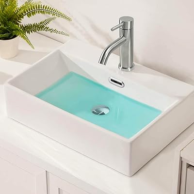 【JOMOWN混合水栓付き】 洗面ボウル 置き型 洗面台 おしゃれ 洗面ボールセット 大型 手洗い鉢 陶器 手洗い器 手洗いボウル 510*360*130mm(...