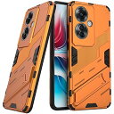 OPPO Reno11 A ケース 薄型 軽量 スタンド機能 カメラ保護 指紋防止 滑り止め カバー (オレンジ, OPPO Reno11 A)(2)