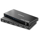 HDMI分配器 1入力4出力 4K 60Hz 4:4:4, AVIDGRAM HDMI スプリッター 4ポートに対応 1入力 4出力のスプリッター 4画面同時出力1080p 120Hz HDMI2.0 HDCP 2.2 HDR10 Dolby Vis(2)