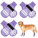 BINGPET 犬 靴下 犬用 滑り止め 6個セット ペット 肉球保護 足舐め防止 犬用靴下 マジックテープ付き 柔らかい 脱げにくい おしゃれ かわいい ペットソックス 犬用ソックス 転倒防止 屋内用 通気性 介護 老犬 サポート 小型犬 中型犬(4)