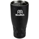 RicoRich 真空断熱タンブラー 蓋つき ステンレス 二重構造 900ml ブラック (RRWB11-BK)