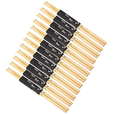 ドラムスティック ウッドスネアドラムスティック 5A メープル 12ペア 楽器部品 スネアドラム バンド ライブ エレクトリックドラム アコースティックドラム ギタリスト バンドプレイヤー 12ペア