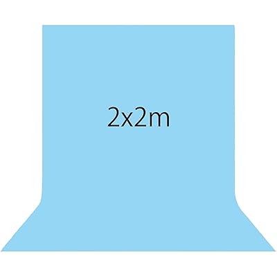 Kate 2x2m 青い背景 水色 背景紙 肖像写真 子供の写真 ポートレート 背景 写真スタジオ 撮影用 背景布 ..