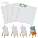 YTOPRO 8枚セット キャンバス S0 木枠 油絵キャンバス 正方形 画材 木枠張りキャンバスボード 油絵画・アクリル兼用 アーティスト画布 オイル漏れ防止...