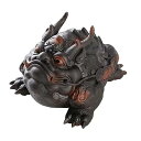 龍角 金蟾 銭蛙 三足 置物 オブジェ 動物 インテリア 磁器製 長さ16cm幅14cm高さ11.5cm
