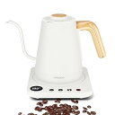 電気ケトル コーヒー HAGOOGI (ハゴオギ) ドリップケトル 1.0L 1200W コーヒーポット 温度調節 (1℃単位)/保温機能/空焚き防止/通知音オ...