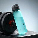 水筒 ポータブ スポーツウ 350ml 500ml 650ml 800ml 1000ml ォーター ボトル プラスチックウ ォーターボトル 大人 子ども アウトドア スポーツ 登山用 キャンプ ランニング ジム サイクリング(Greenish blu