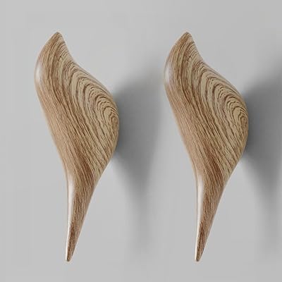 AirAkl 壁掛け フック ハンガー ネジ付き 高耐荷重 鳥型 キッチン用 オフィス用 浴室インテリア 装飾 2個セット