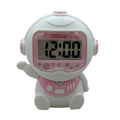 【音声で時刻を知らせる置き時計】視覚障害者や高齢者向けの音声時計 503TJ (ピンク)