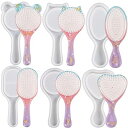 BOHALUU(ボハル) シリコンモールド ヘアブラシ ブラシ付き 6個セット ヘアブラシ型モールド 髪くし 6個セット UVレジン くし形 櫛 くし 櫛形モー...