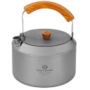 COOK'N'ESCAPE チタン ケトル&マグ セット 軽量 コンパクト アウトドア 自宅用 ティー&コーヒーセット キャンプ 旅行 Polar Night ...