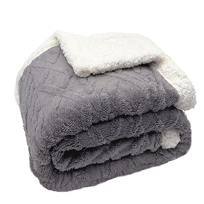 Mokoya 毛布 冬用 ダブル 200x230cm 掛毛布 クイーン おしゃれ 二枚合わせ 北欧風ボア 軽量毛布 通年使用 洗える 抗菌防臭 防ダニ 静電抑制...