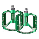 Corki Cycles 自転車 ペダル 特大フラットマウンテンバイクペダル、アルミニウム合金 MTB ペダル、4 インチ幅プラットフォームペダル - 9/16...