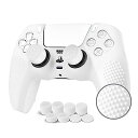 JYXETOV PS5 コントローラー カバー 1個/2個(28オプション)、無料の8ボタンキャップ、シリコーン保護、オリジナルの充電器で充電できます、滑り止め...