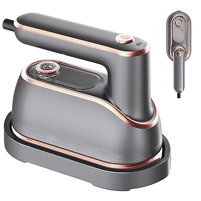 eue アイロン 衣類スチーマー スチームアイロン ハンディ 小型 折り畳み式 ハンガーにかけたまま あいろん パワフルスチーム シワ伸ばし 軽量 連続スチーム 除菌 脱臭 ポータブル ハンディアイロン 携帯アイロン 100ml スタンド付き Blu