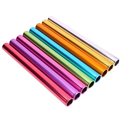 8本組 アルミ製 フィールドトラック用リレーバトン リレートラックバトン スポーツ レーシング 練習用 ..