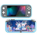 PlayVital Switch Liteに対応するカスタム保護ケース(ソフト)、Switch Liteに対応用ケースカバー(ソフト)、スイッチライト用保護カバー【サンタ鹿】
