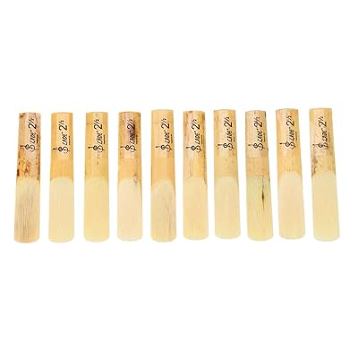 クラリネットリード Bフラット 強度2.5 耐久性 10枚入 透明ボックス付き 初心者