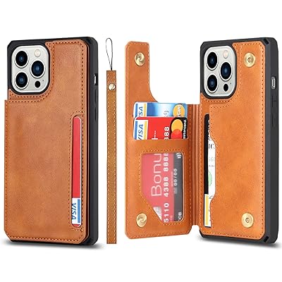 Sailortech iPhone13 Pro 対応 背面ケース アイフォン13プロ ケース アイフォン13プロカバー 財布case 縄掛け 多機能携帯電話カード 手帳ケース PUレザー 収納付き 磁気クラスプ 小銭入れ IC カード収納 財布型 実