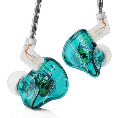 KINBOOFI KBEAR storm イヤホン 有線 イヤモニ カナル型 イアフォン 耳掛け ゲーミングイヤホン PU+PEEK 10mmダイナミック インイヤー モニター Wired Earphones ハイエンド 2pin 銀メッキ 高遮音性