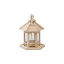 野鳥用巣箱 木製工芸品、鳥小屋の室内装飾、創造的な無垢材の装飾 小鳥の巣箱 吊り下げ 小鳥 寝床 屋外 インテリア 庭園 屋外装飾 (style, 1)