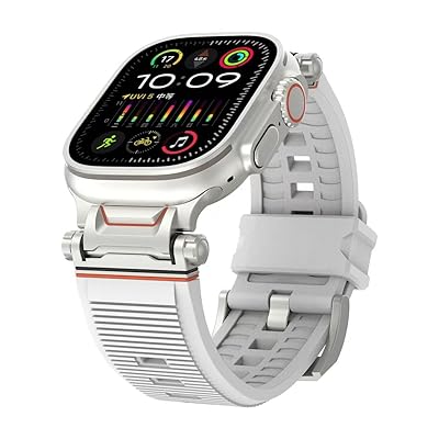 コンパチブル for apple watch バンド アップルウォッチ バンド 幅広め 42mm/44mm/45mm/46mm/49mm スポーツ バンド フルオロゴム ステンレス接続部 Ultra3/ultra2/ultra ウルトラバンド 防水