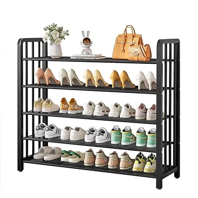 KASYANKA シューズラック 下駄箱 靴ラック 靴収納 15-30足 靴入れ 高さ調整可能 おしゃれ 5段 頑丈 大..