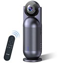 EMEET Meeting Capsule 会議用webカメラ HD1080Pウェブカメラ 360度AI自動フォーカスカメラ 8つの全指向性マイクと10Wスピーカー搭載 5つの会議モード 180°広角対応 ノイズキャンセリング/ハウリング抑制 双方向